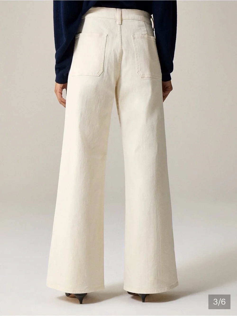 Blue Cropped Jacket with Black Collar